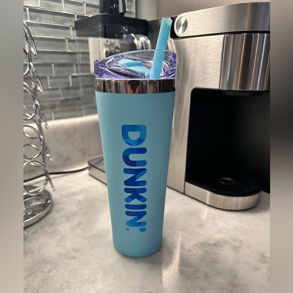 “DUNKIN" 2025 24oz Insulated Stainless Steel Tumbler - Blue - NWT